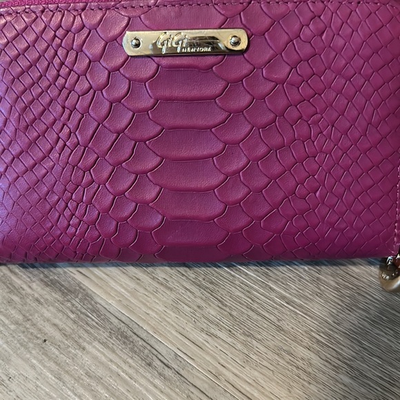 GiGi New York python wristlet in pink - Picture 5 of 5